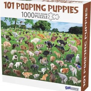 101 Pooping Dogs 1000 Piece Puzzle Product Box