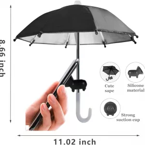 Phone Umbrella Suction Cup Stand Product Dimensions