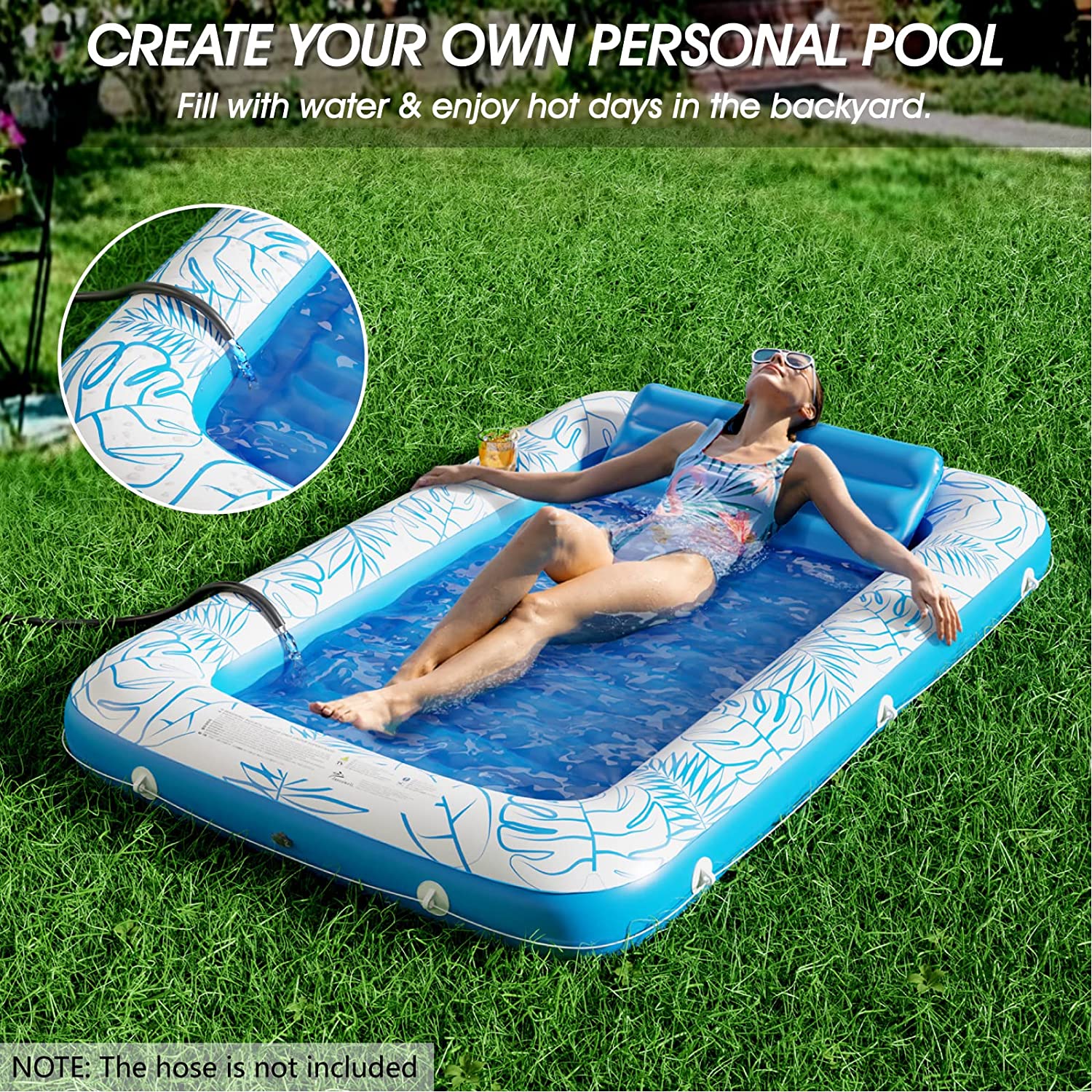 Create Your Own Personal Pool With the Inflatable Tanning Pool Lounger