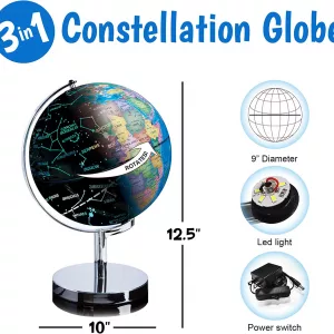 3 in 1 Celestial Globe Lamp