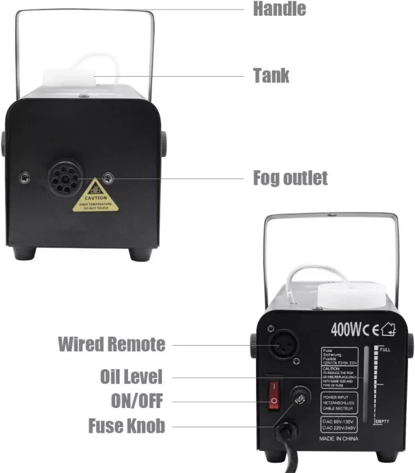 ATDAWN Halloween Fog Machine Features