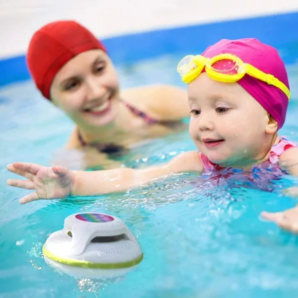 Baby Swimming To Floating Pool Bluetooth Speaker