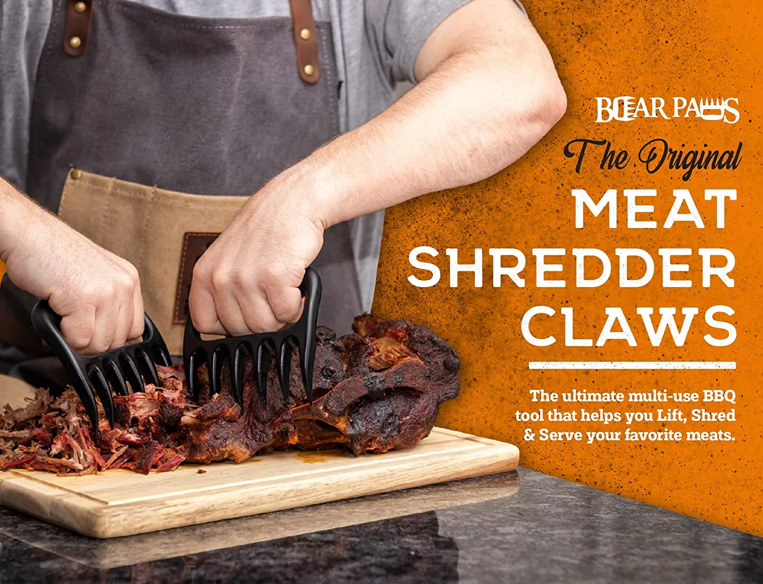 Bear Paws Meat Shredding Claws is the ultimate multi use BBQ tool to shred meat