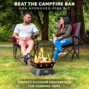 Beat the campfire ban with the Firecube Propane Gas Fire Pit
