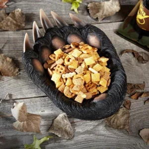 Chex Mix in Bear Paw Serving Bowl