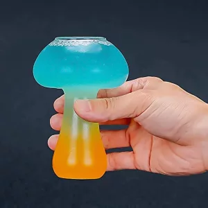 Creative Mushroom Cocktail Glass In Hand