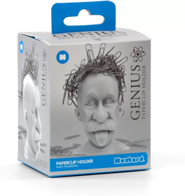 Einstein Crazy Hair Paperclip Holder Product Packaging