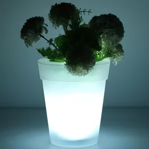 Flower Inside Solar Powered Flowerpot Led Planters Product Shot