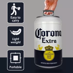 Giant Corona Can Mini Beer Fridge Easy to carry and light weight