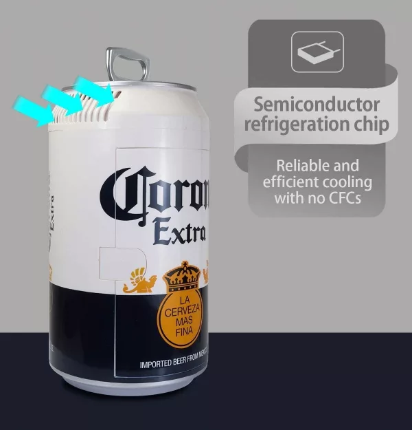Giant Corona Can Mini Beer Fridge With Semiconductor refrigeration chip