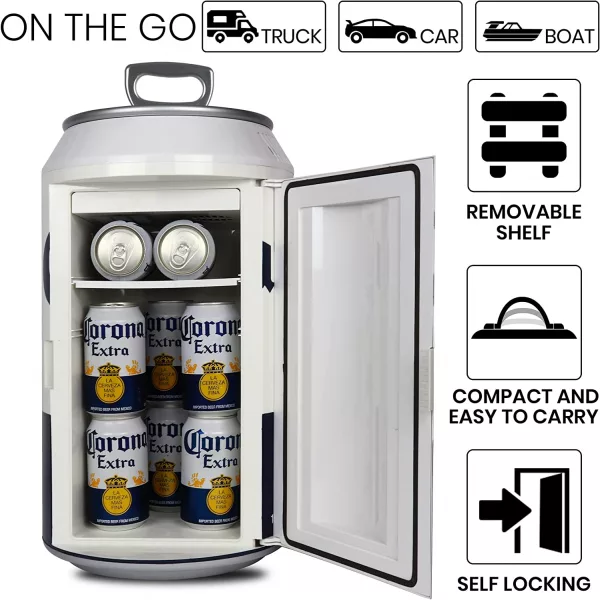 Giant Corona Can Mini Beer Fridge is great for on the go travel