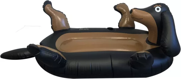 Giant Wiener Dog Pool Floats Side View