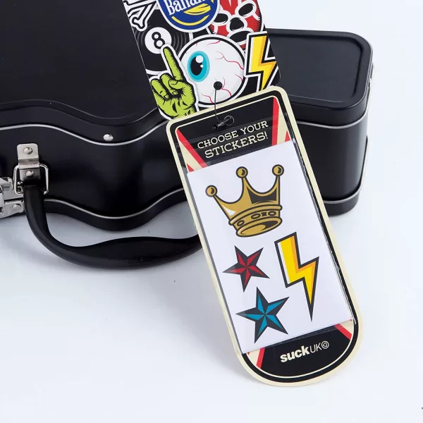 Guitar Case Lunch Box Comes with Stickers