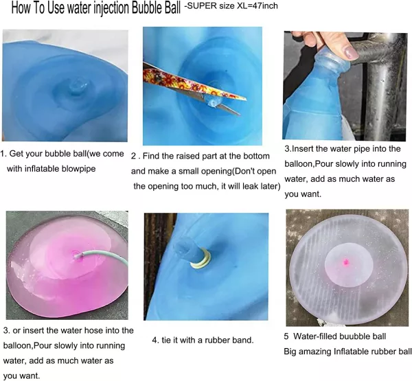 How To Fill Giant Inflatable Water Bubbles With Water