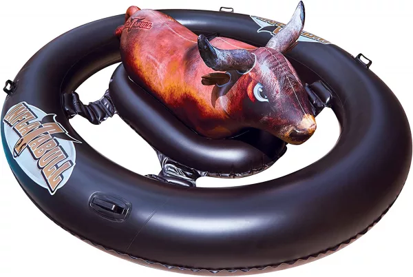 Inflatable Bull Riding Pool Toy Product Shot