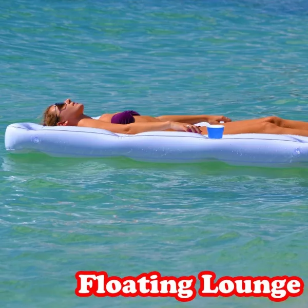 Inflatable Floating Beer Pong Table Doubles as Floating lounge