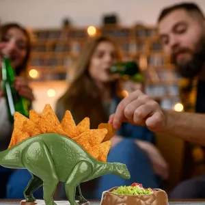 NACHOsaurus Dip and Snack Dish Set On Table At Party