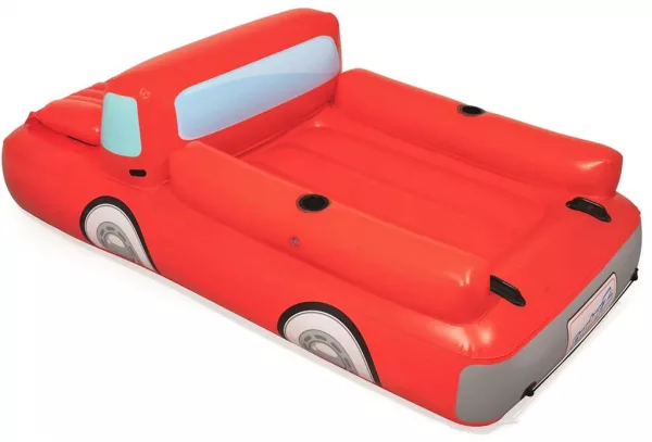Pickup Truck Pool Float With A Cooler Under The Hood Product Shot From Back