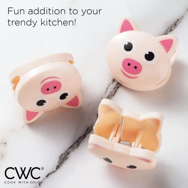 Pig Shaped Bag Clip Fun Addition To your Trendy Kitchen