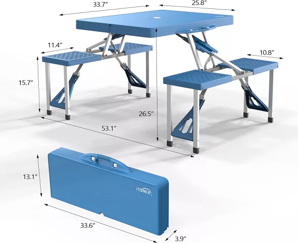 Portable Picnic Table Product Dimensions