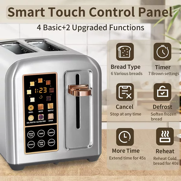 Smart Toaster features a smart touch control panel