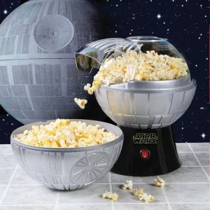Star Wars Death Star Popcorn Maker Against Star Wars Background