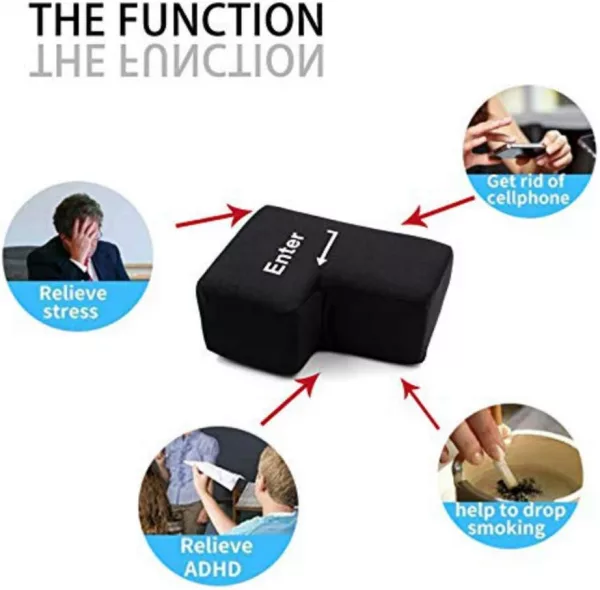 The Function of the USB Connected Stress Relief Plush Pillow That Becomes Your EnterReturn Button