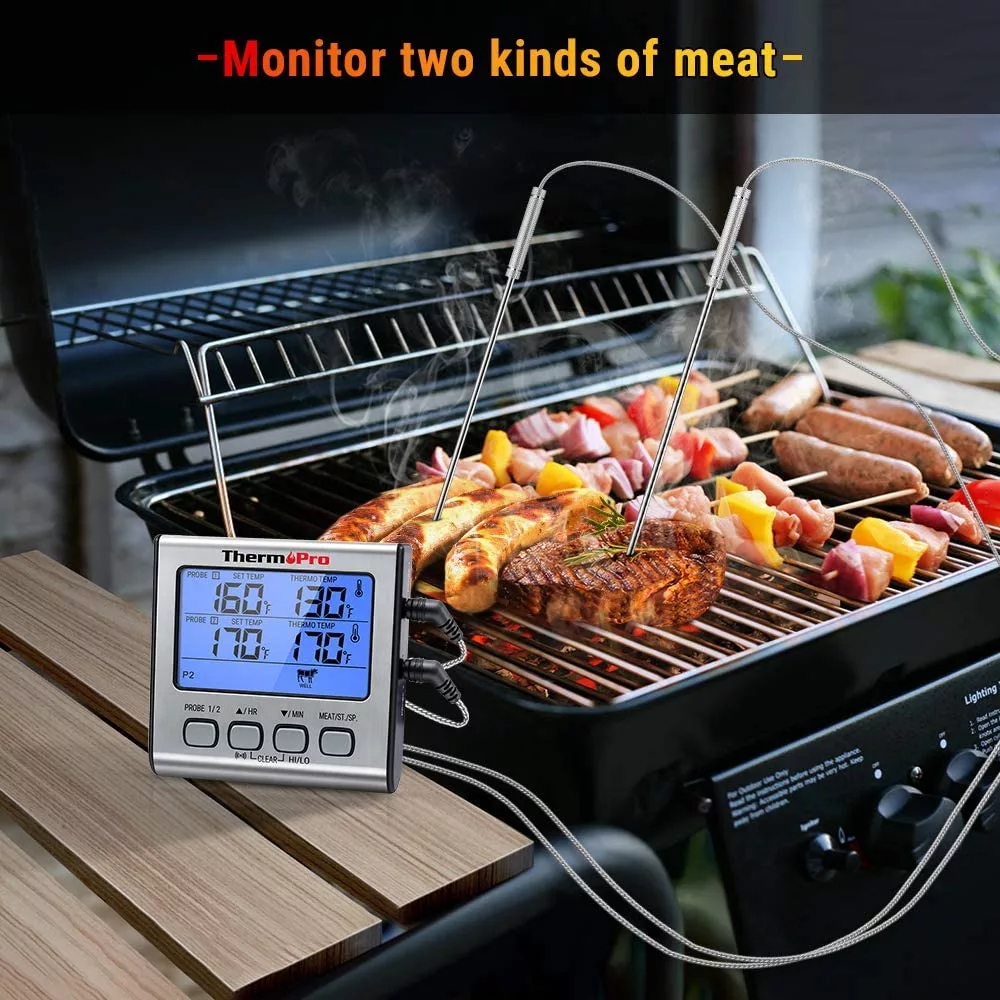 ThermoPro Dual Probe Digital Cooking Meat Thermometer can monitor two kinds of meat