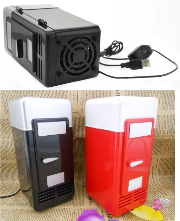 USB Powered Extra Tiny Desktop Can Cooler Different Colors