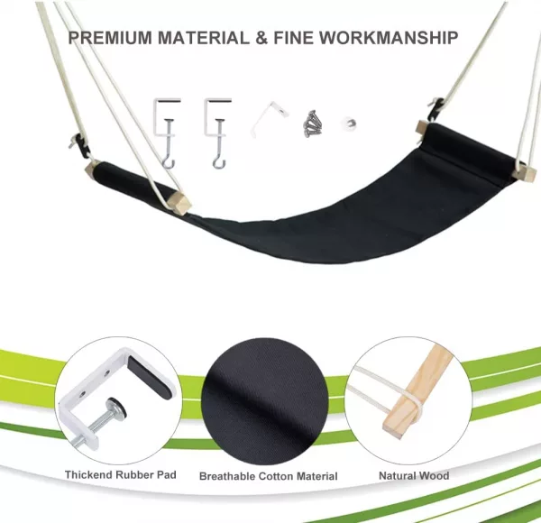 Under Desk Foot Hammock Premium Material and Fine Workmanship