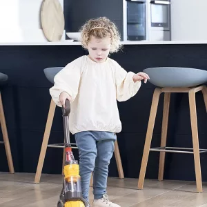 Young Girl Playing With Miniature Dyson Ball Replica For Children