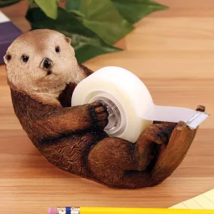 Otto the Otter Tape Dispenser On Desk